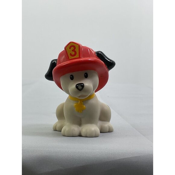 Fisher Price Little People Firetruck Dalmatian Puppy Dog Figure - Picture 1 of 4